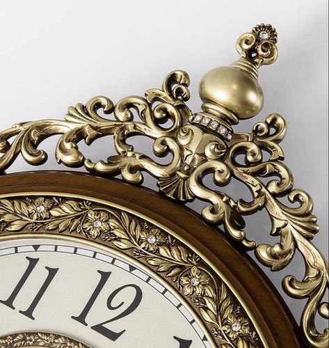 Elegant, Traditional, Decorative, Hand Painted Modern Grandfather Wall Clock - Picture 8 of 10
