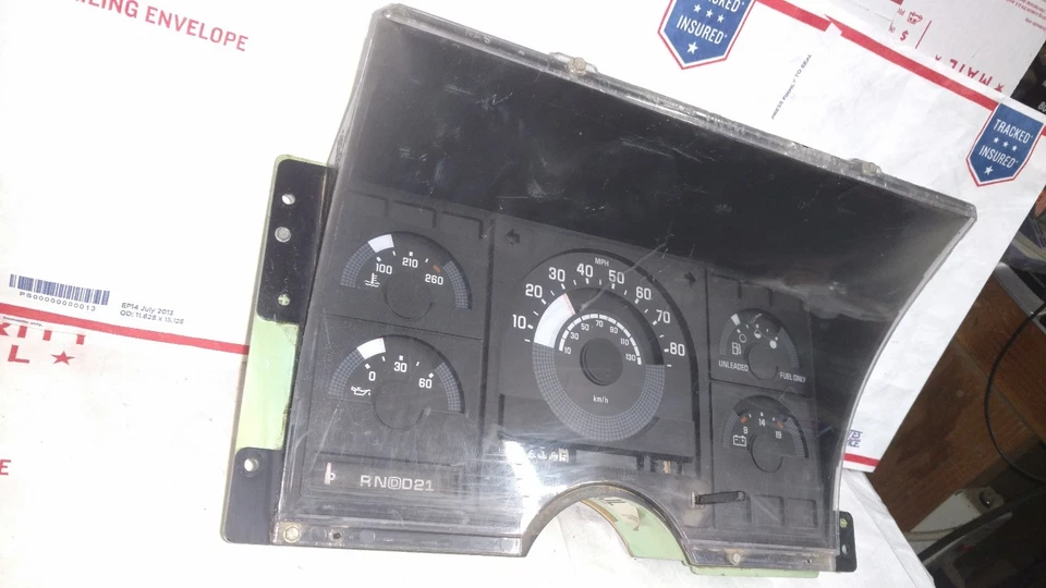 92 93 CHEVROLET C1500 C2500 C3500 VELOCÍMETRO CLÚSTER ODÓMETRO 218K 16124865 QJL Foto 4 de 4