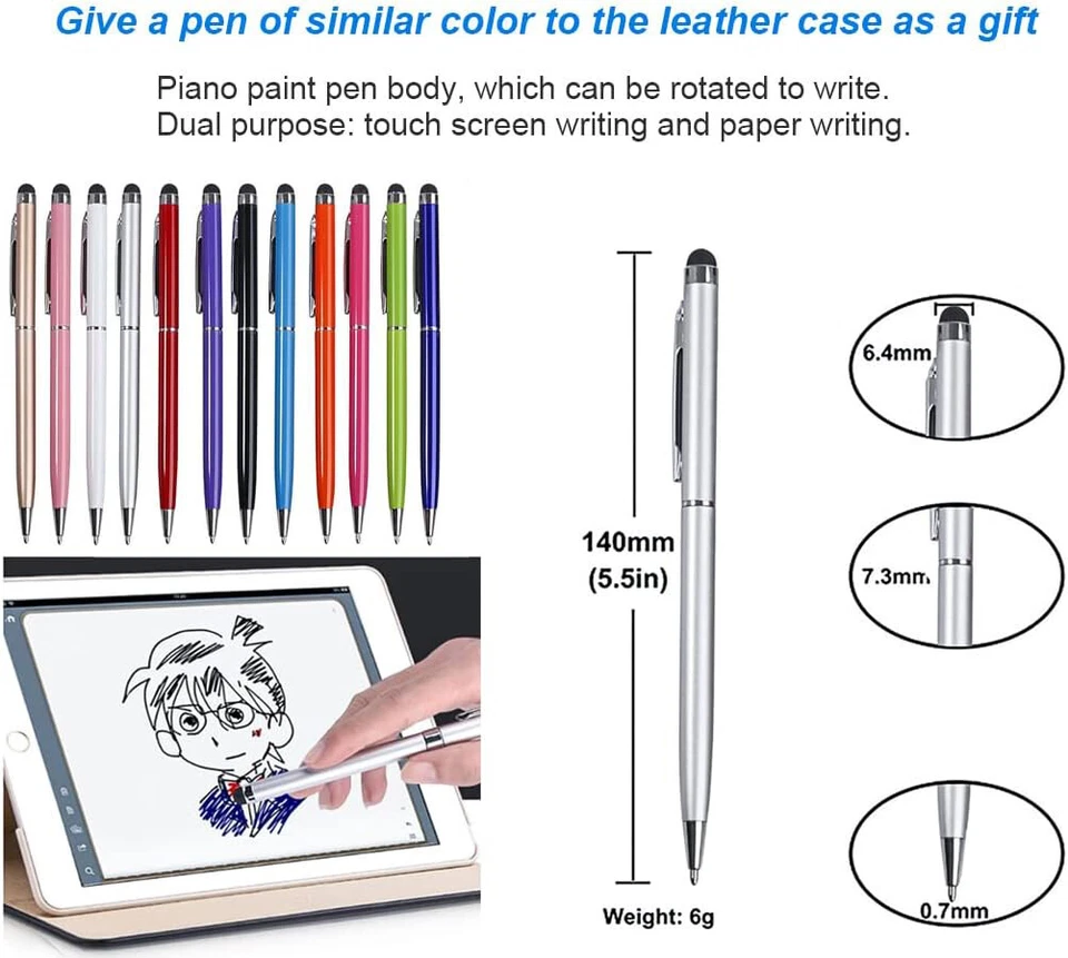 Lápiz óptico/bolígrafo universal lápiz táctil capacitivo para teléfono iPhone iPad con pantalla táctil Foto 3 de 3