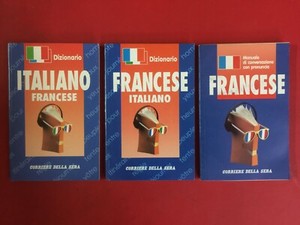 Dizionario Italiano Francese Manuale Pronuncia 1993 Lotto 3 Volumi Corriere Ebay