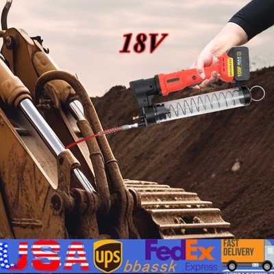 Cordless Grease Gun Electric Battery Powered 18v 12000psi 600cc Rechargeable