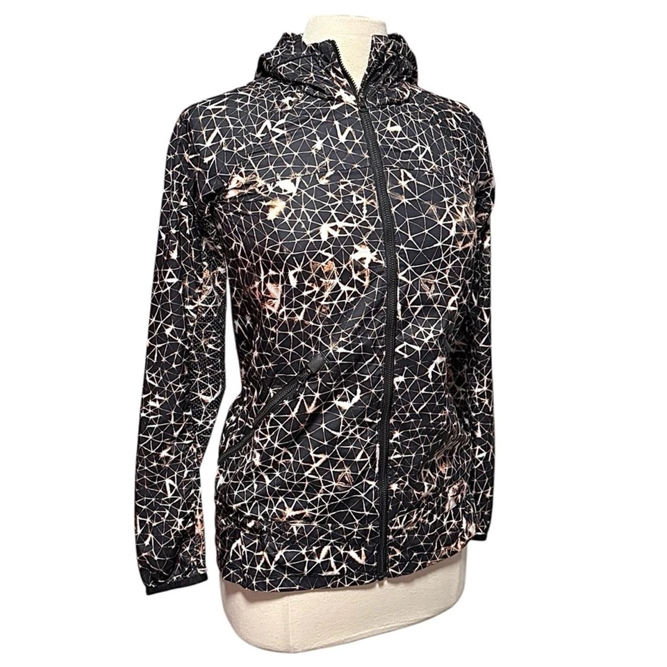 Lululemon Miss Misty Black Full Zip Lightweight Hooded Rain Jacket Size 2 - Image 2 of 4