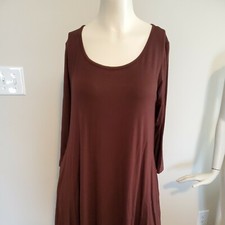 Womens dress Medium with pockets, Browm Lovin