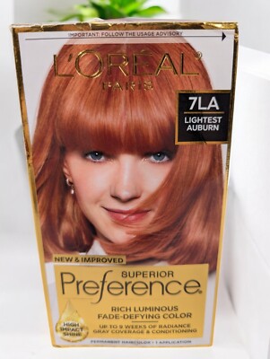 L'Oreal - Superior Preference - Permanent Hair color - 7LA Lightest Auburn