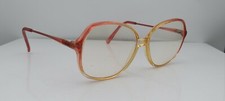 Vintage Joan Collins J-001 Brown Pink Oval Sunglasses FRAMES ONLY Japan