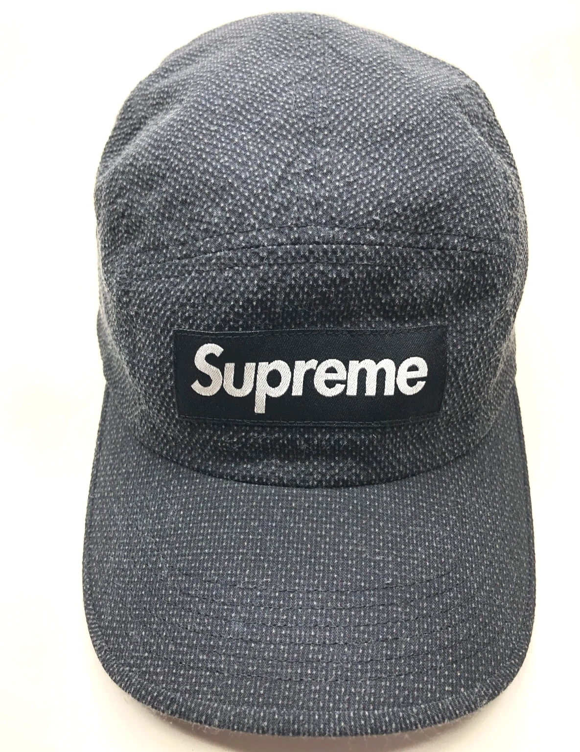 Casquette Supreme 5 panneaux chapeau casquette de baseball noir homme OSFM strapback