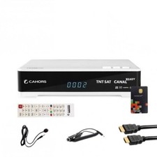 CAHORS Récepteur satellite HD+Carte TNTSAT V6 +Câble HDMI +Câble 12V+Déport IR