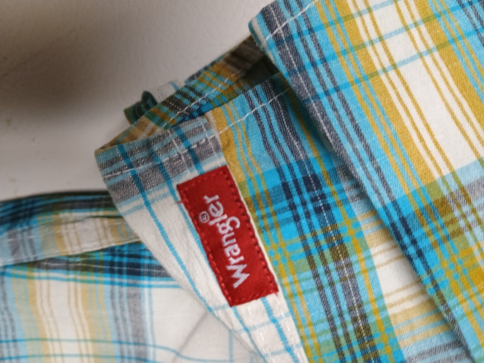 WRANGLER Men’s Plaid Button-Down Long Sleeve Shirt, Sz XXL EX COND image 5