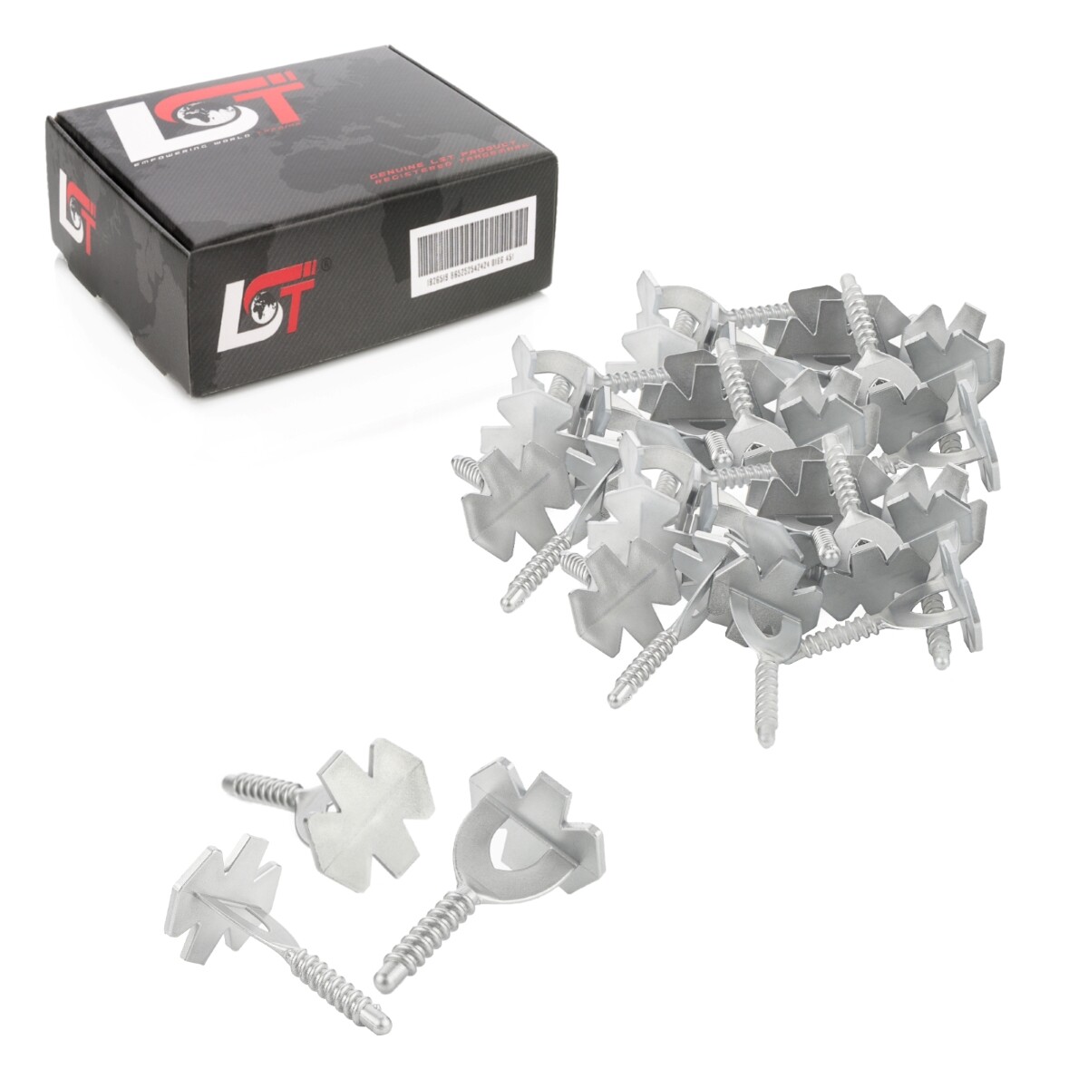 200x Screw tab Threaded tab 1mm Leveling system for tiles