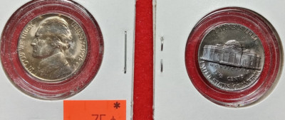 USA COIN  1975-D  JEFFERSON NICKELGEM BU  ships in a Coin Tain
