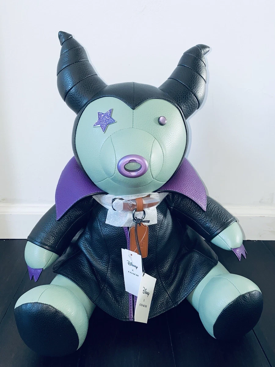 Coach x Disney Villains Maleficent Collectible Bear Plush New