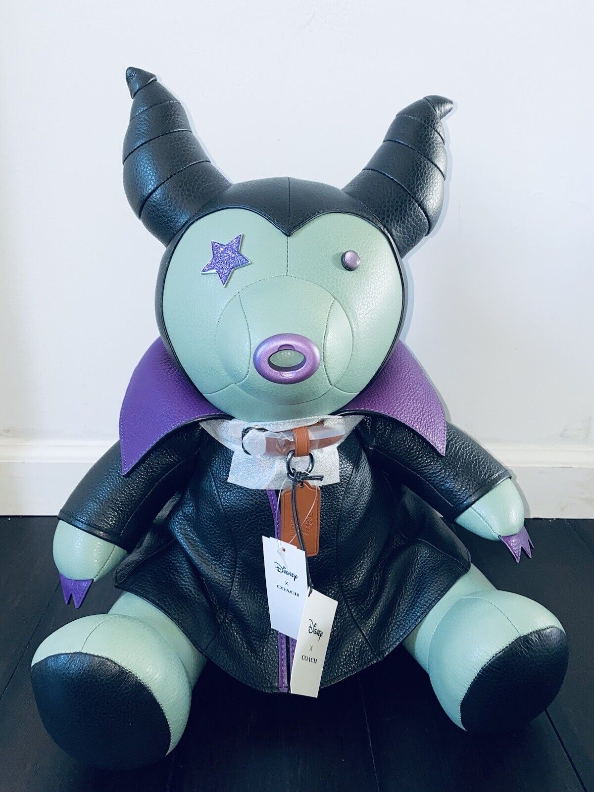 Coach Disney X Villains Maleficent Collectible Bear Plush New with tags  Doll | eBay