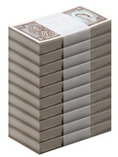 Hong Kong - Government 1 Cent, 1971-1981 ND, P-325b, UNC X 1000 PCS Brick