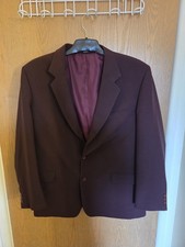 Jean Pierre Burgundy Blazer Sport Coat Men s 42R