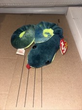 Ty Beanie Baby Hissy, the TIE-DYED Snake  PRISTINE-CLEAN MINT with Mint Tags