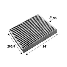 Innenraumfilter Pollenfilter für Opel Zafira B A05 C P12 Zafira-Zafira | 240086