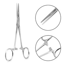 1Pc 316L Surgical Steel Body Piercing Tool Straight Head Piercing Clamp Pliers P