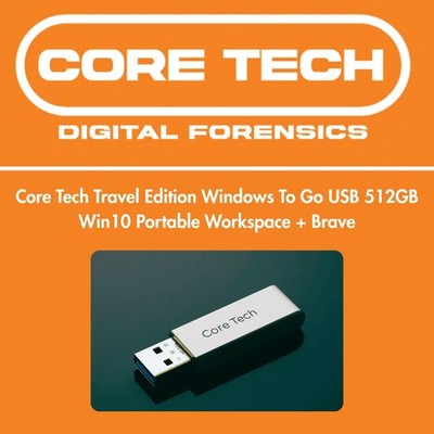 Windows To Go USB 512GB Win10 Core Tech Travel Edition Portable Workspace
