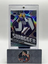 2021 Panini Mosaic Justin Jefferson Swagger SILVER MOSAIC PRIZM #SWAG6