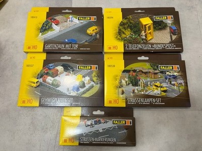 Faller H0 Zubehör Konvolut 180536 180537 180538 180410 180394 neu