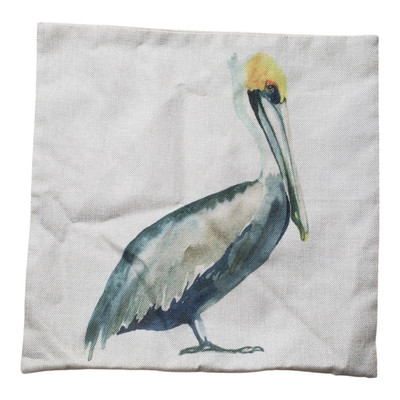 Moslion Pelican Throw Pillow Cover Square 17.5''(zipper case Only)
