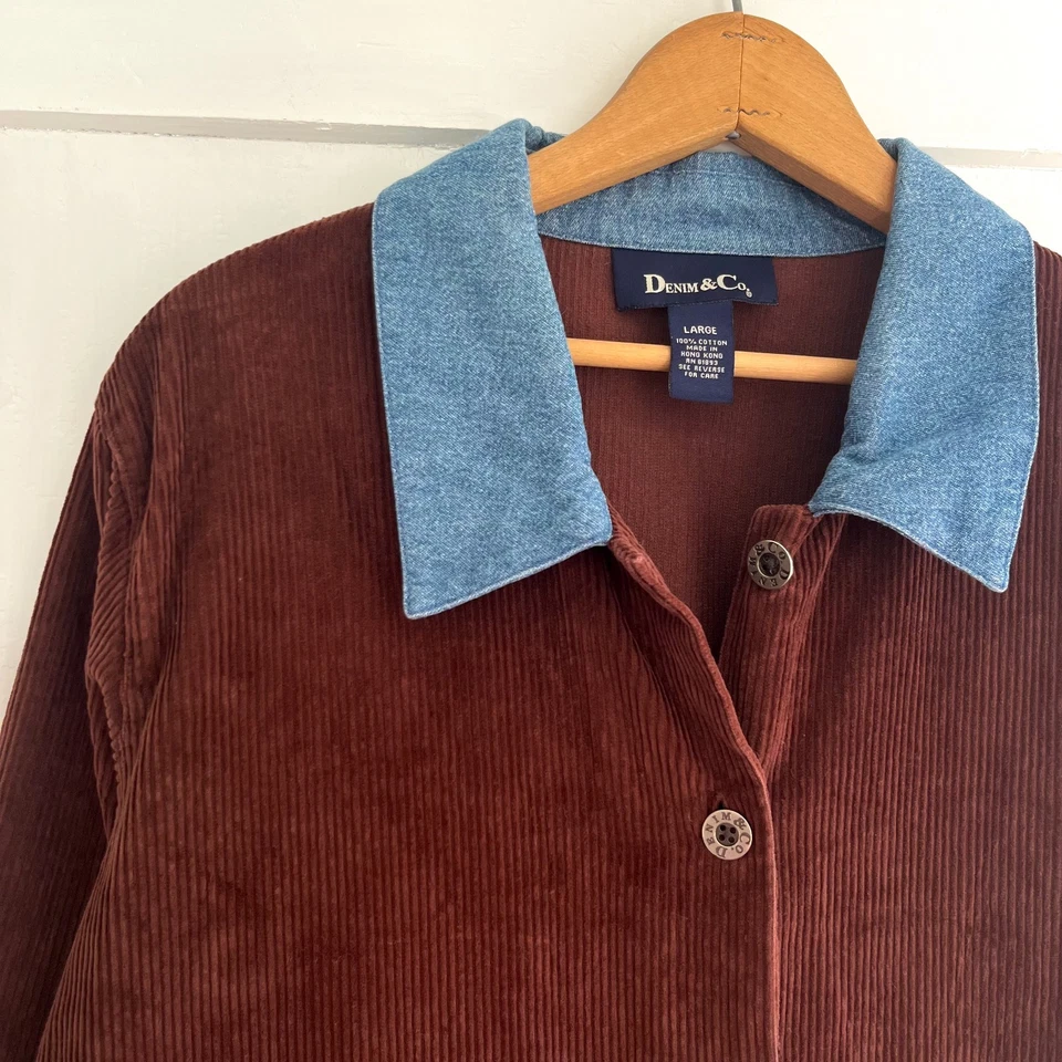 Chaqueta vintage de pana talla grande Foto 2 de 4