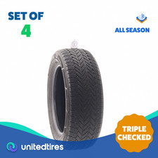 Set Of 4 Used 20555r16 Bridgestone Weatherpeak 91v - 7-932 14gtf