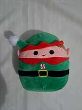 Squishmallows Christmas Holiday Elliot Elf 12in Stuffed Plush
