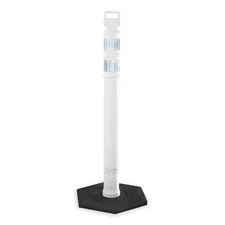 Delineator Post, Polyethylene, High-Intensity Prismatic, 45 In Height, 12 Lb,