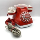 Vintage Style Coca-Cola Snow Dome Phone Push Button Telephone 2001