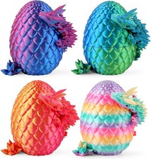 8" 3D Printed Dragon Eggs, Mystery Crystal Dragon Egg for Easter Basket Stuffers