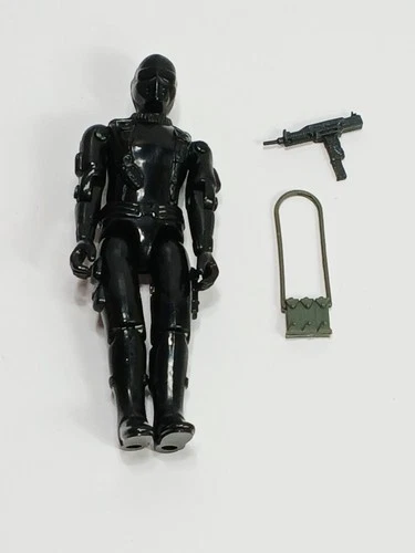 1982 GI Joe Snake Eyes Action Figure with its Accessories