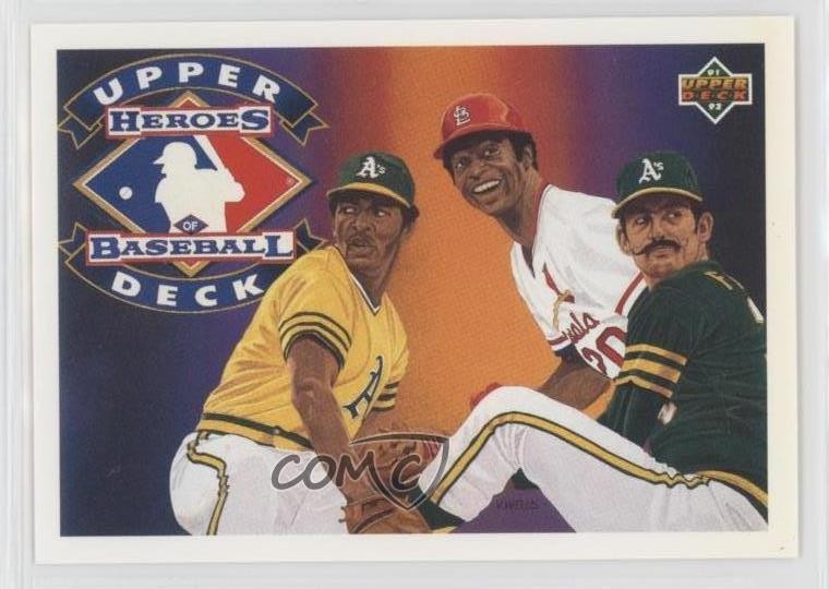 1992 Upper Deck Heroes of Baseball Vida Blue Rollie Fingers Lou Brock HOF 17jl