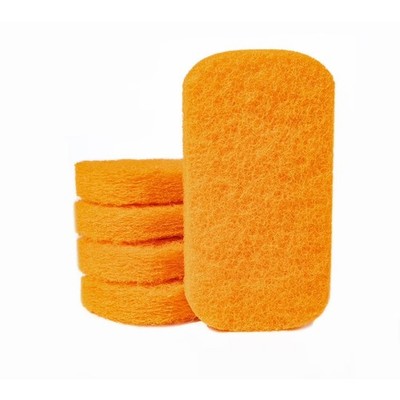 Heavy-Duty Scouring Pads for Griddle Cleaning Orange 5-Pack