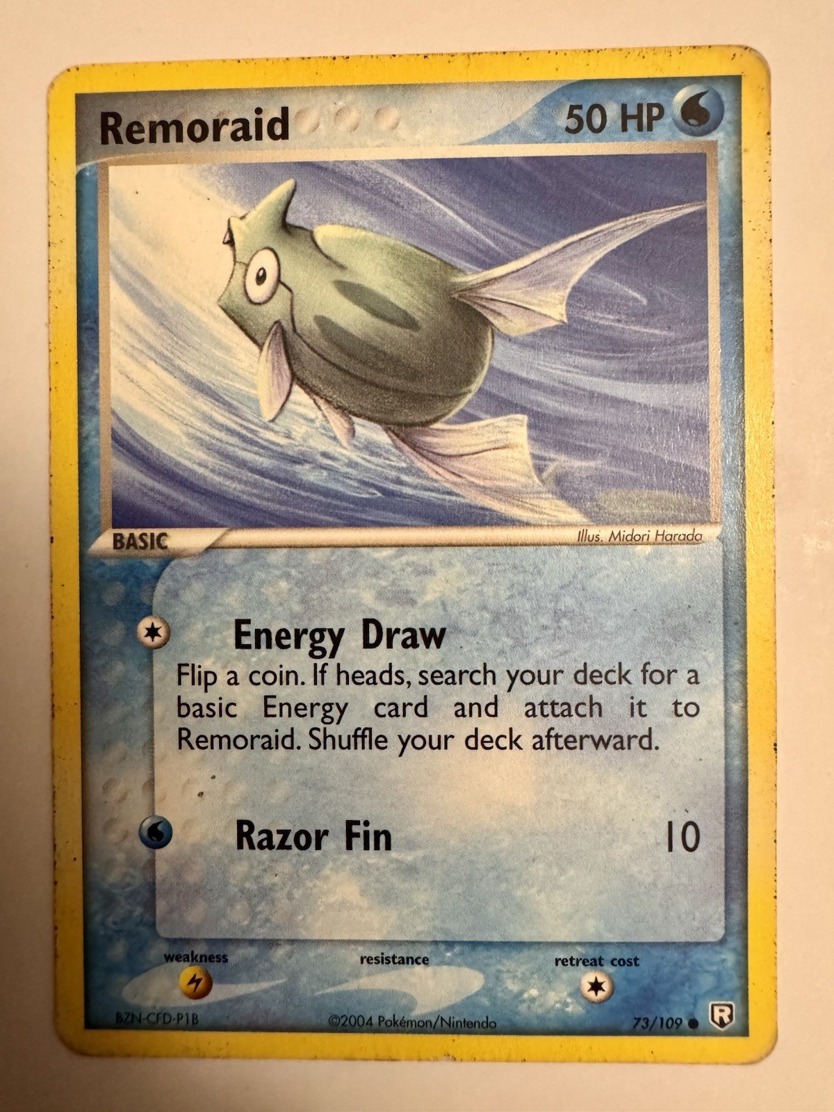 Remoraid 73/109 Team Rocket Returns Common 2004 Nintendo Pokemon Card HP