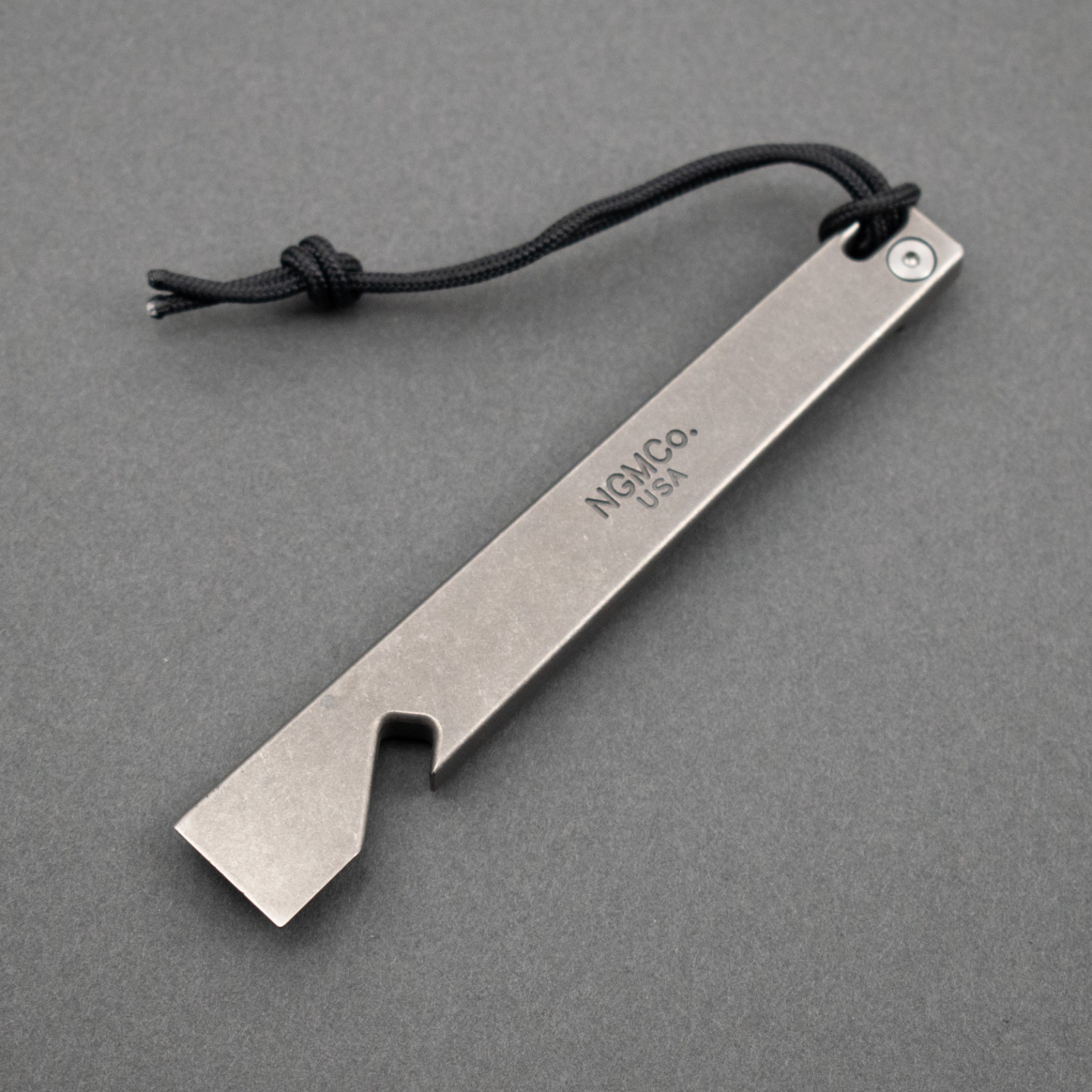 RARE! Nice Guy Machine Co. FAFO Side Piece Titanium EDC Prybar, NGMCo USA Made