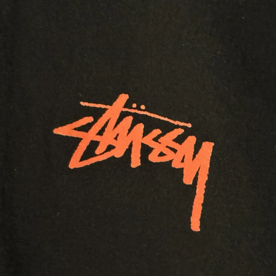 Stussy Wizard Graphic T-Shirt Black XL Vintage Style Streetwear 8-Ball Spell - Image 4 of 4
