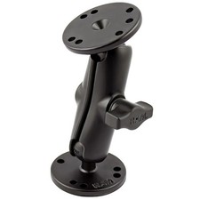 Universal Double Ball Mount with Two Round Plates RAM-B-101U with Medium Arm ...
