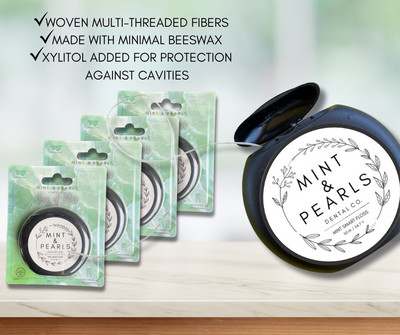 Mint & Pearls Dental Floss 4-pack