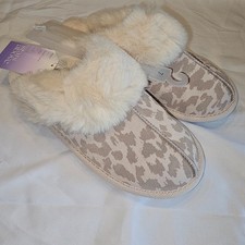 Stars Above Women's Chandra Slide Slippers Indoor/Outdoor Size 7 Leopard Brown