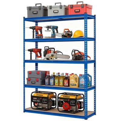Heavy Duty 5 Tier Garage Shelving Unit, 2500 LBS Capacity Metal Storage Rack Kit