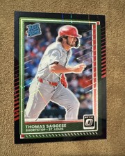 2025 PANINI DONRUSS -  THOMAS SAGGESE - OPTIC BLACK #30 VELOCITY RC SSP #1/39