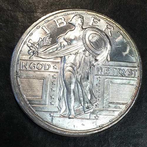 1oz Silver Bullion Classic Standing Liberty Breasted We COMBINE SHIPPING #R884