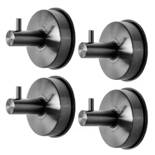 Suction Cup Hooks Shower Towel Holder Stainless Steel Vacuum Bathroom Shower ...