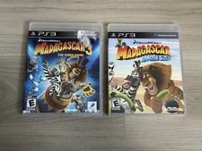 Madagascar 3: The Video Game & Madagascar Karts PS3 Bundle - CIB w/ Manuals