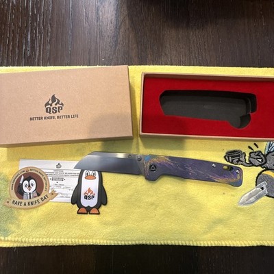 QSP Pengiun Blade City Exclusive 80's Splatter 154CM Limited Edition
