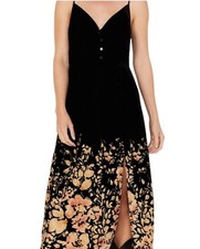 Urban Outfitters Velour Floral Cami Midi Dress Small Beyond The Radar Whimsygoth