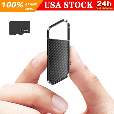 32G Mini Digital Hidden Spy Audio Recording Voice Activated Recorder MP3 Player