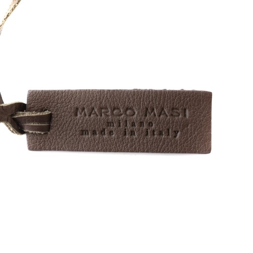 MARCO MASI Python Pattern Drawstring Bag Beige Br… - image 8