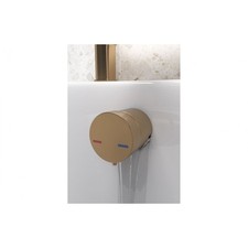 Bath Overflow Filler w/Integrated Valve - Brushed Bronze
